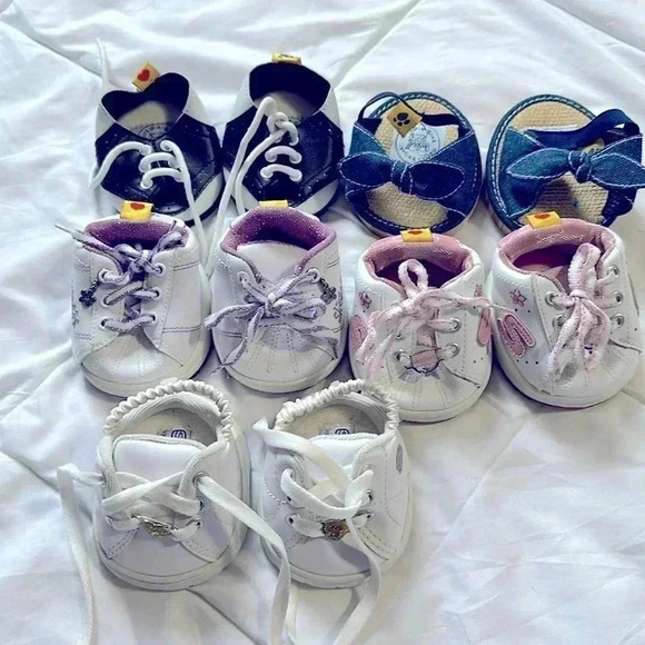 Build a bear doll shoe bundle Skechers sandals saddle shoe - Picture 1 of 7